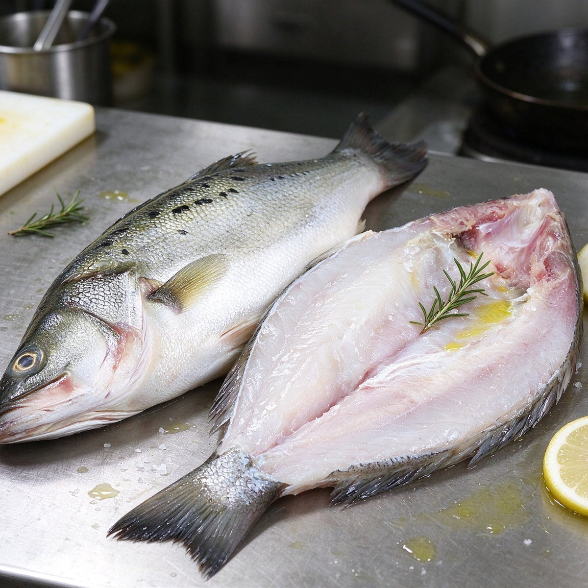 Fresh Sea Bass Whole and Fillets