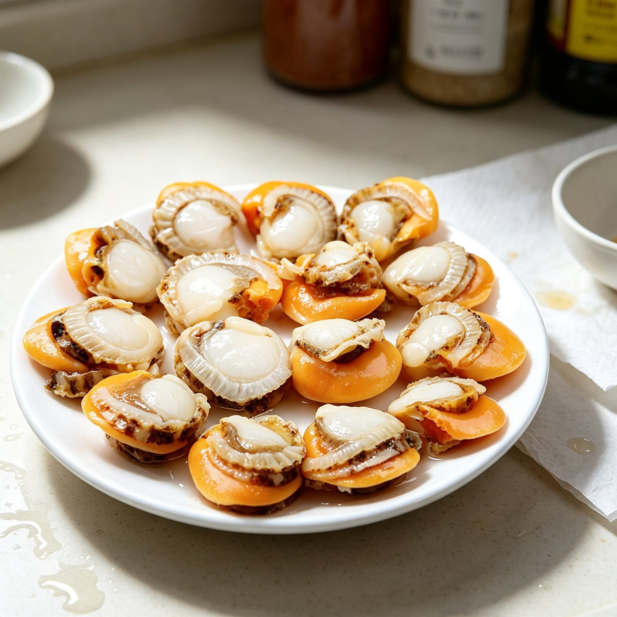 Fresh Scallops in Half Shell
