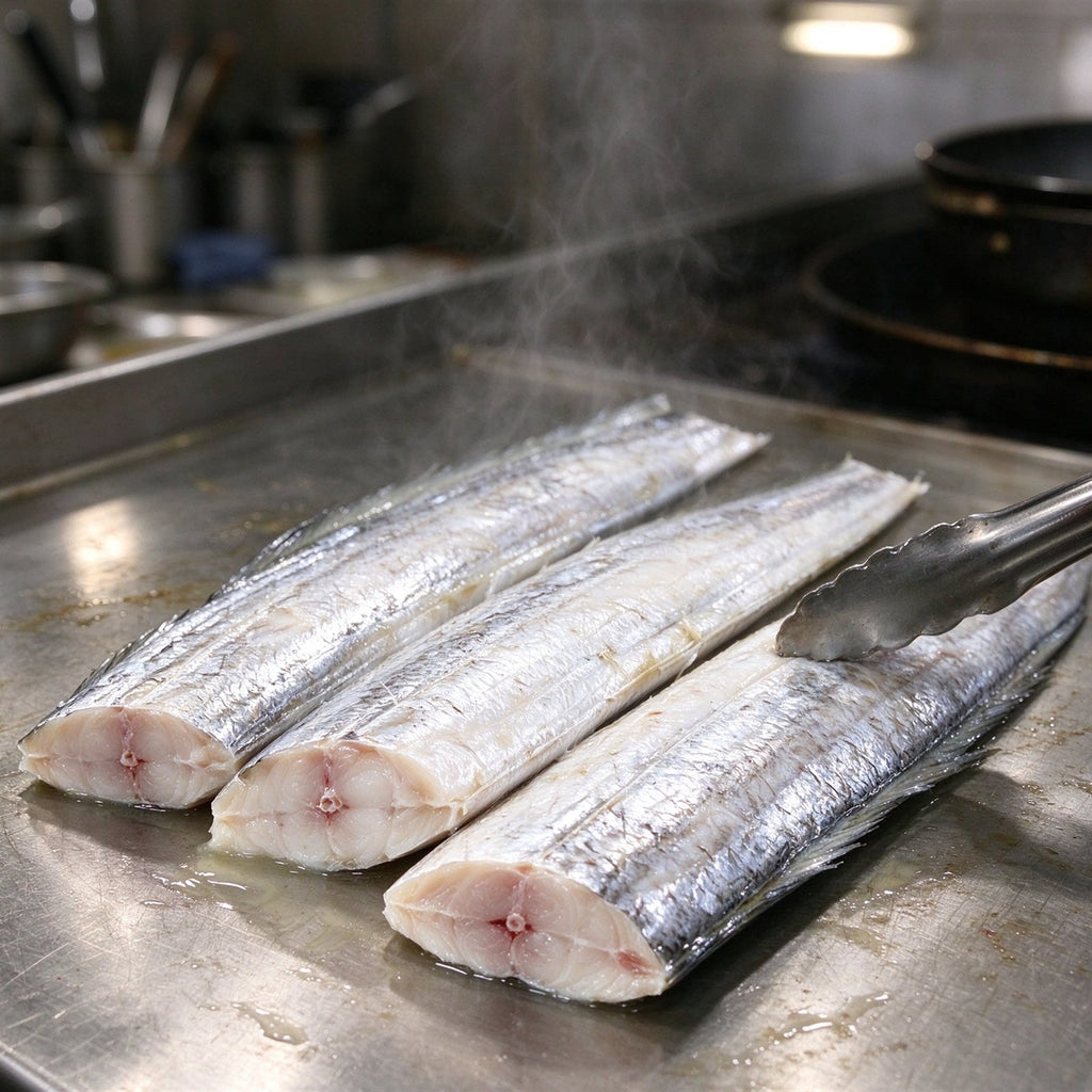 Fresh Cutlassfish Steaks Ready to Cook