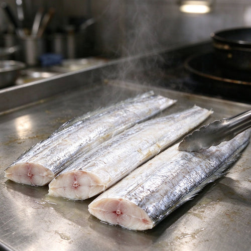 Fresh Cutlassfish Steaks Ready to Cook