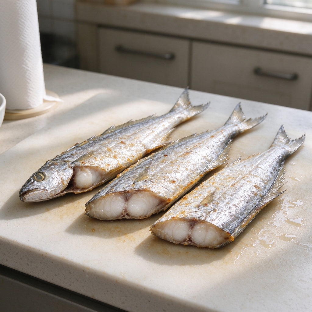 Fresh Cutlassfish Steaks Ready to Cook