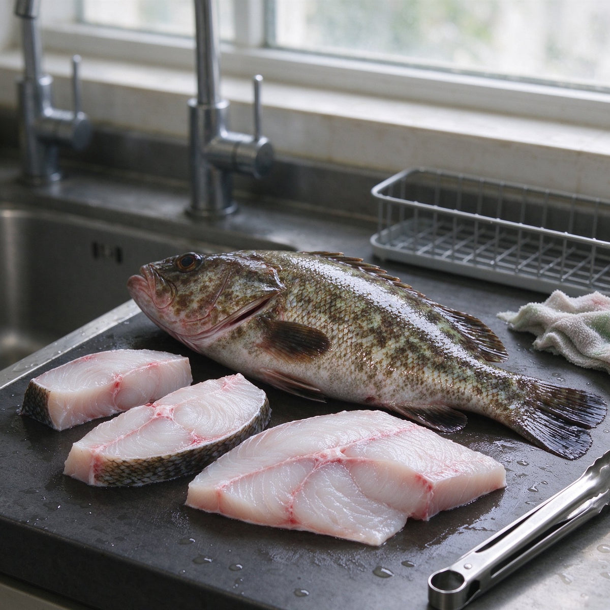 Fresh Whole Grouper for Steaming